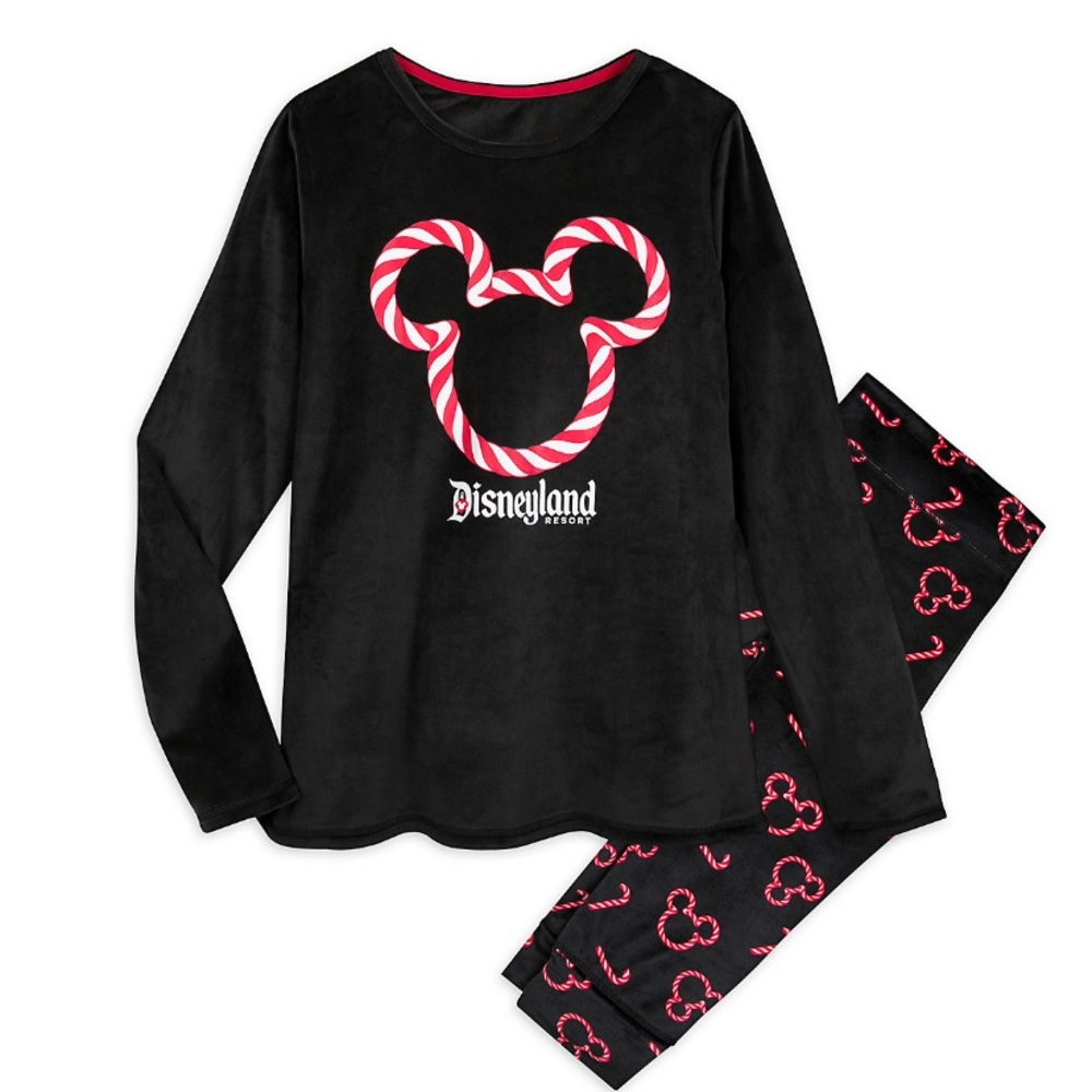 Disneyland Mickey Mouse Velour Pajama Set